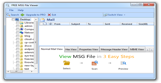msg file format viewer Description