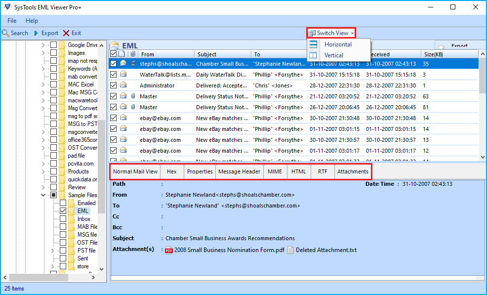 View EML Files