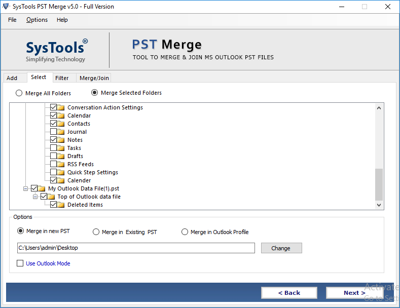 Merge Outlook Folders with Same Name