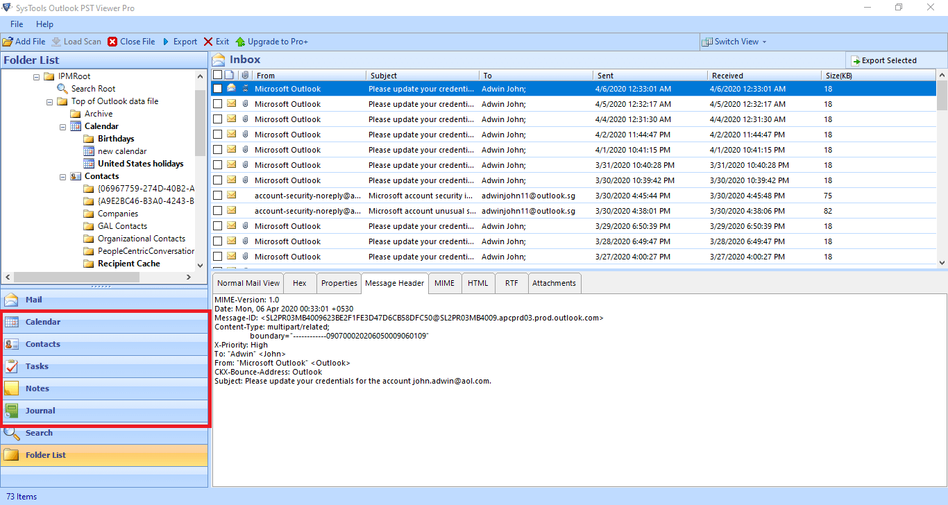 Extract Calendar From PST File How to Separate View Outlook Calendar