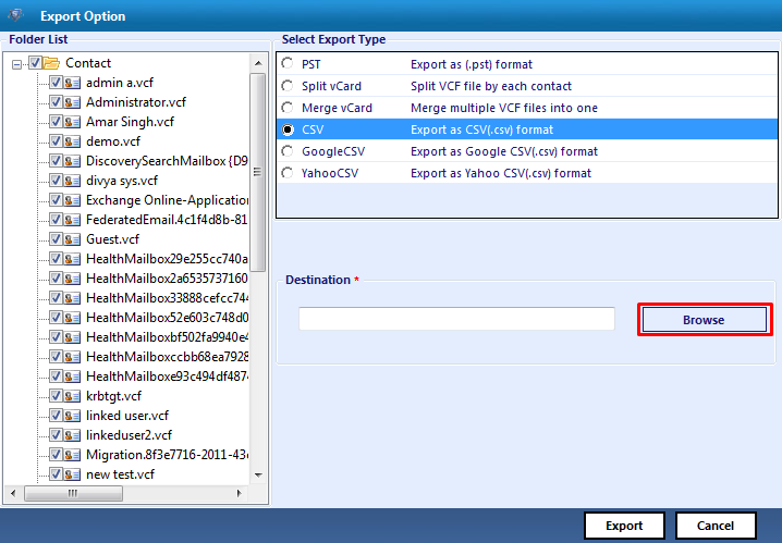vcf to csv converter windows 10