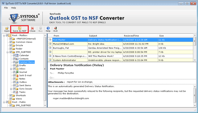 Программа NSF. Step file viewer. Использует старую копию Outlook (OST). Systools Outlook Recovery Toolbox 4.8 activation Key 2024.