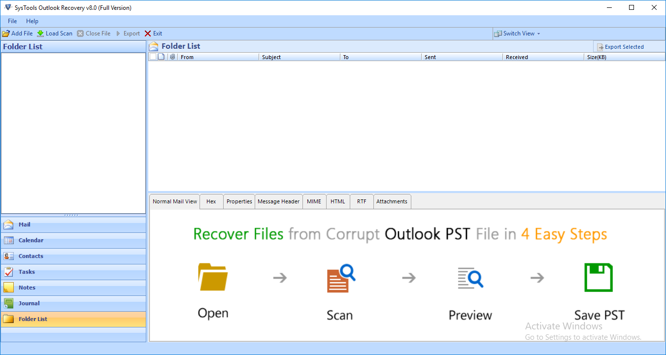 how to recover deleted outlook pst file