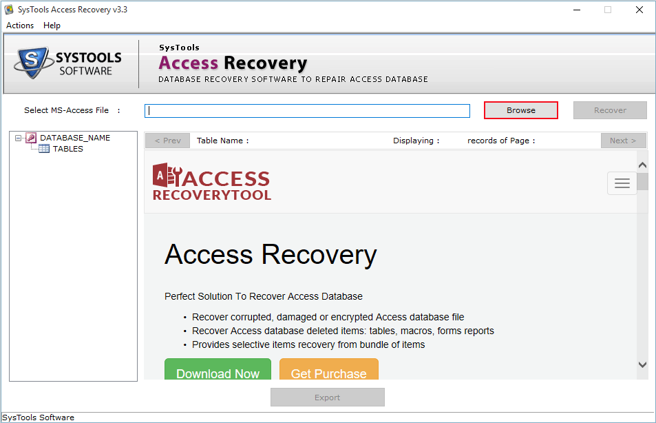 until now Banyan Split Free MDB Viewer Tool – Open & Read Access MDB Files On Windows OS