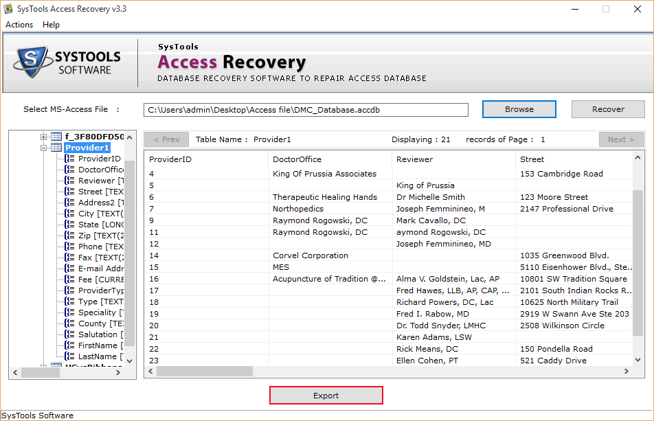 View ACCDB File