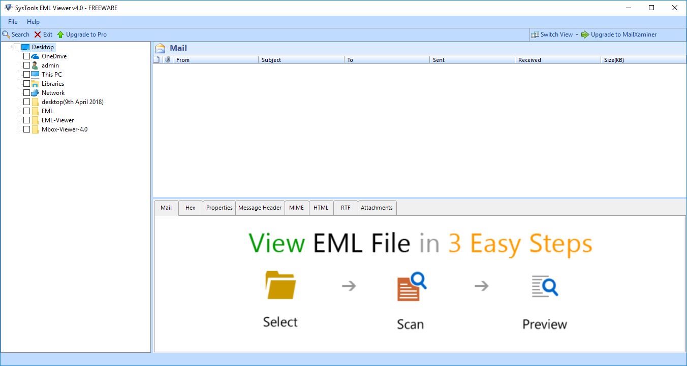 Browse EML File