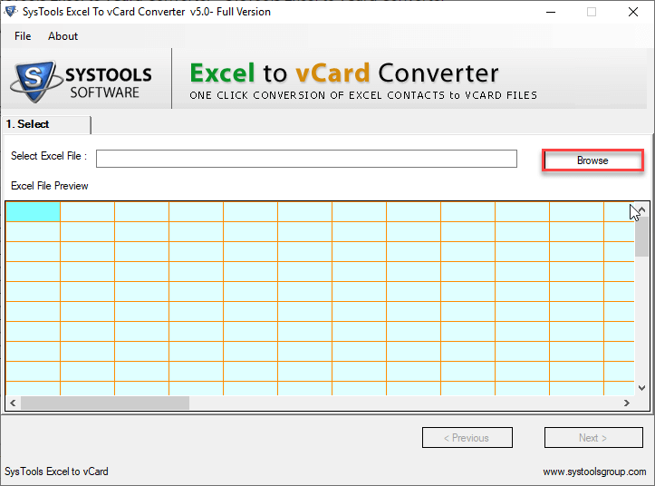 Excel to vCard Converter