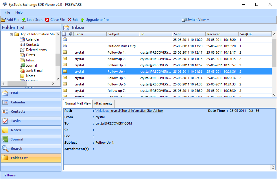 View ESEDB File