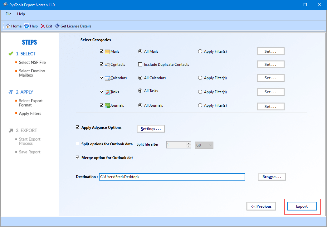 best nsf to pst converter