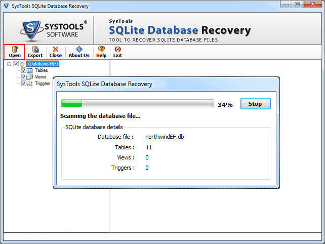 Scan SQLite File