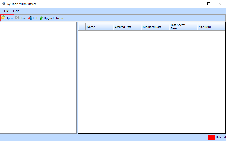 Open VHDX File