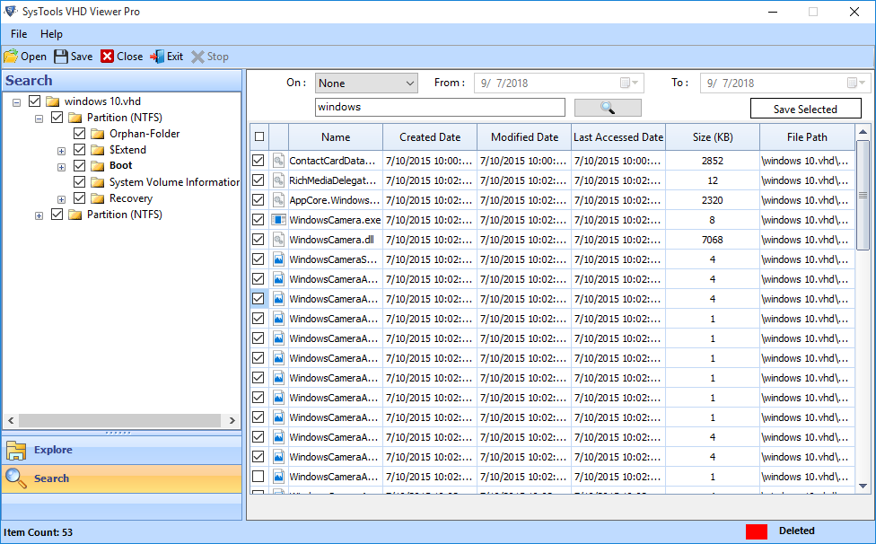 VHD File Recovery Tool