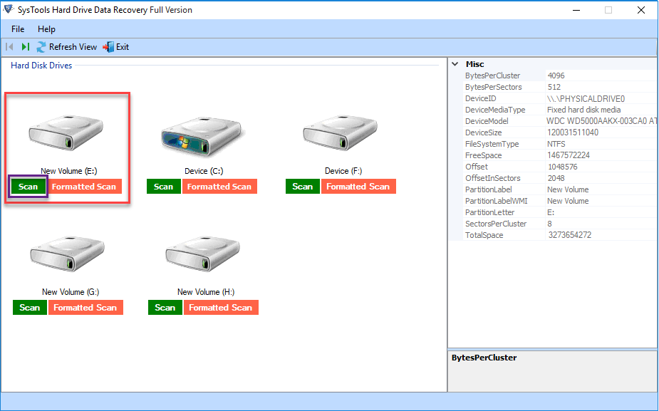 Select Partition Scanning