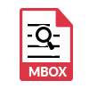 Analyseer het MBOX-bestand van Mac & venster