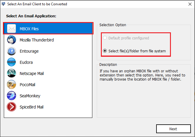 Thunderbird export emails to EML