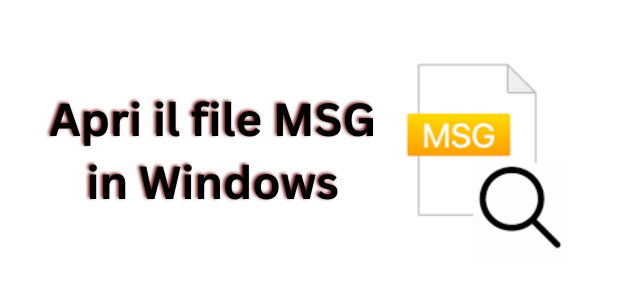 aprire il file MSG in finestre