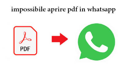 impossibile aprire pdf in whatsapp