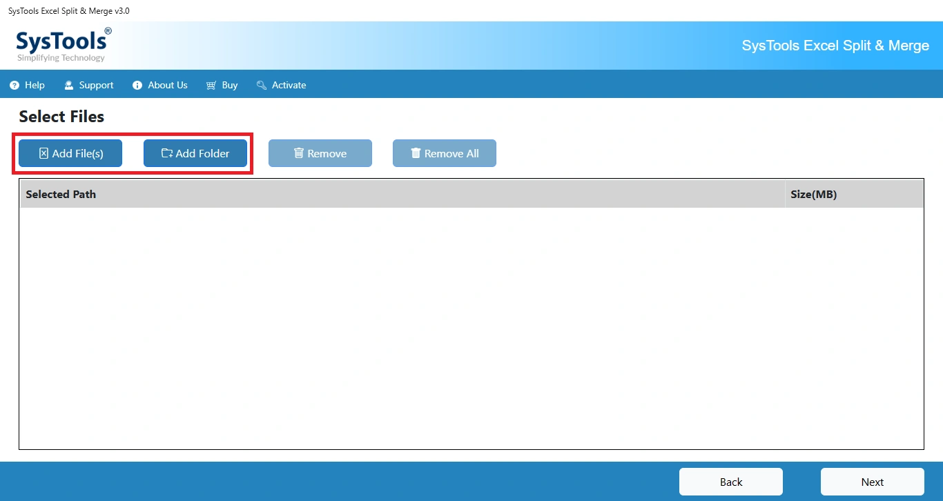 importa i tuoi file e cartelle excel