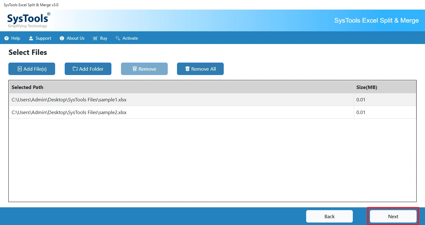 cartelle selezionati