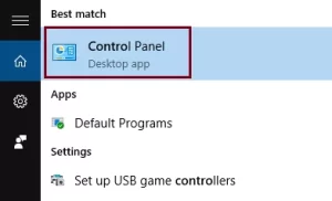 Panou de controlului