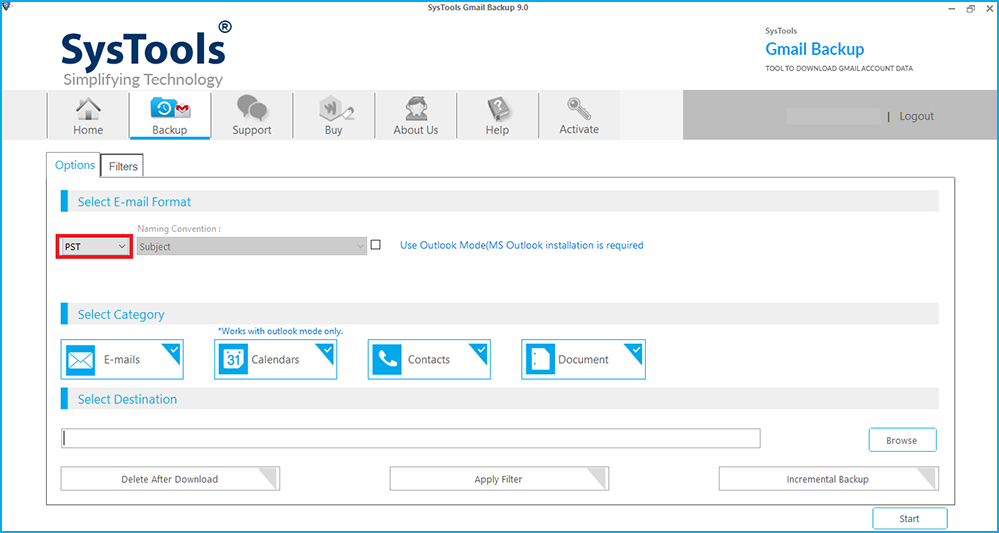 Select File Format